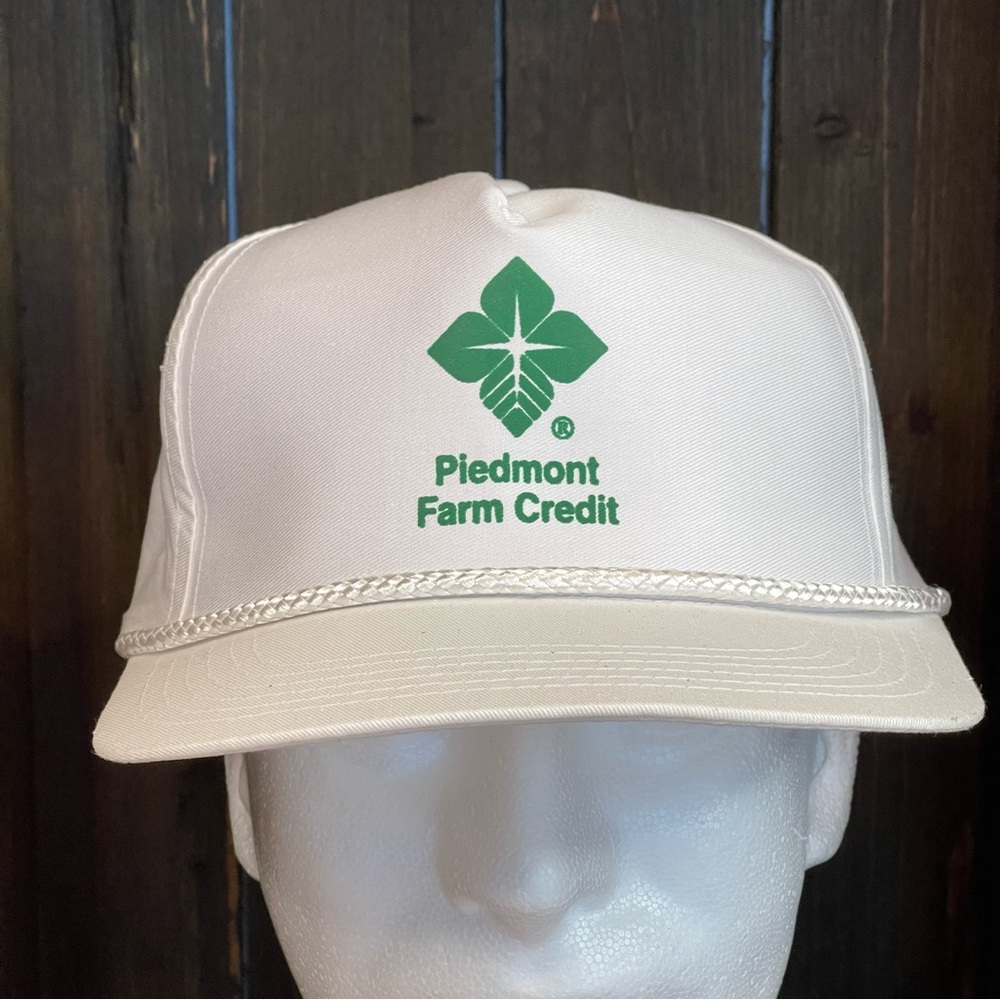 Mens Vintage 90’s Farm Credit Rope Trucker Snapback Hat Cap
